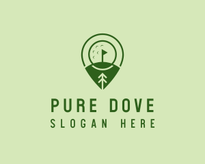 Golf Course Location  logo design