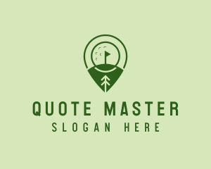 Golf Course Location  logo design