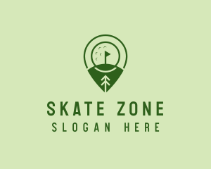 Golf Course Location  logo design