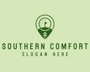 Golf Course Location  logo design