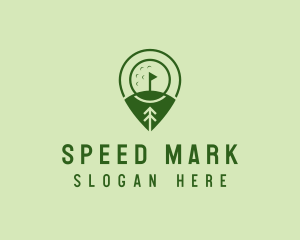 Golf Course Location  logo design