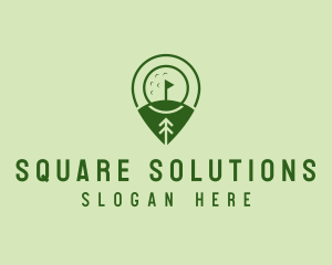 Golf Course Location  logo design