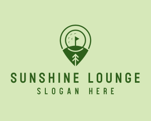 Golf Course Location  logo design