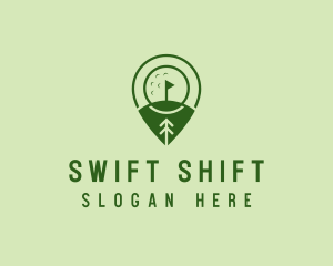 Golf Course Location  logo design