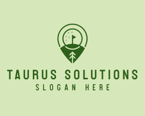 Golf Course Location  logo design