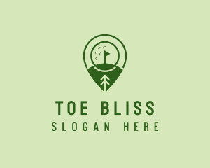 Golf Course Location  logo design