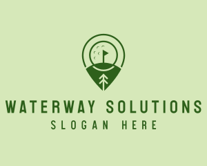 Golf Course Location  logo design