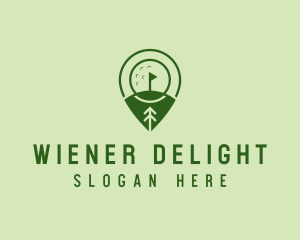 Golf Course Location  logo design