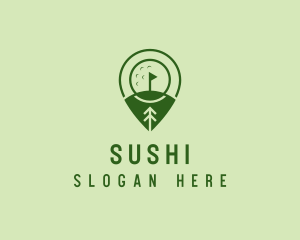 Golf Course Location  logo design