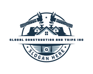 Construction Hammer Renovation logo design