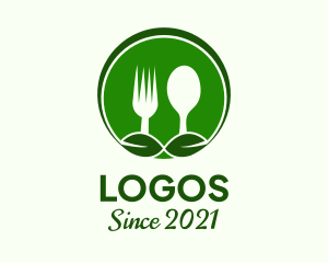 Eating House - Spoon Fork Vegan Restaurant logo design
