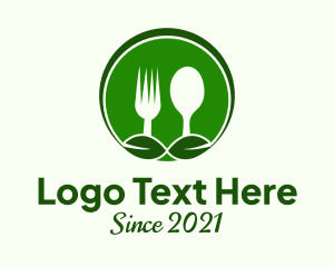 Utensil - Spoon Fork Vegan Restaurant logo design