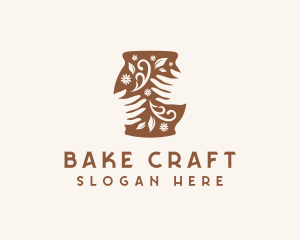 Floral Handmade Pottery logo design