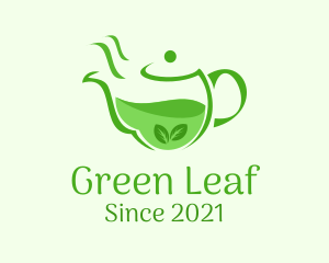 Organic Tea Kettle logo design