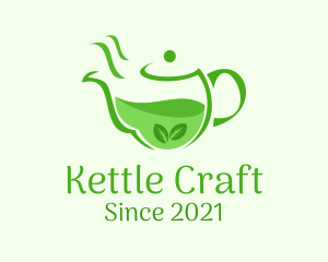 Kettle - Organic Tea Kettle logo design