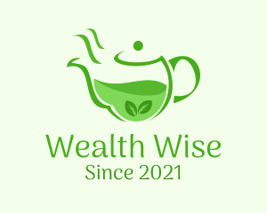 Herbal Medicine - Organic Tea Kettle logo design