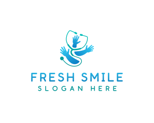 Toothpaste - Pediatric Health Stethoscope logo design
