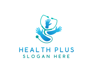 Pediatric Health Stethoscope logo design