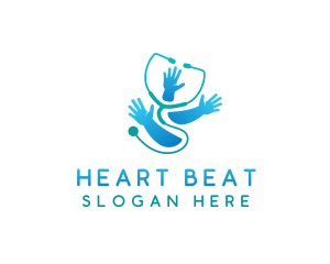 Stethoscope - Pediatric Health Stethoscope logo design