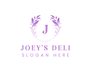 Beauty Salon Wreath logo design