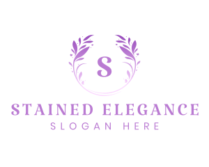 Beauty Salon Wreath logo design