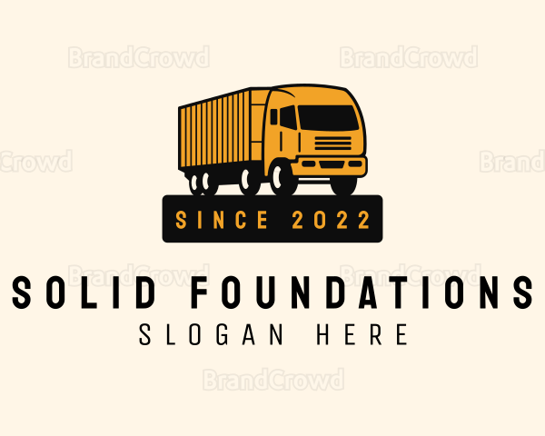 Forwarding Logistic Truck Logo