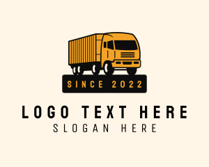 Courier - Forwarding Logistic Truck logo design