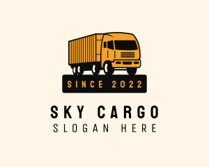 Forwarding Logistic Truck logo design