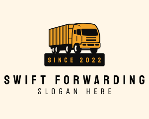 Forwarding Logistic Truck logo design