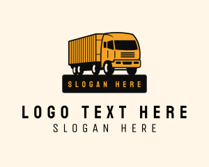 Forwarding Logistic Truck Logo