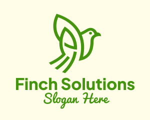 Finch - Nature Finch Outline logo design