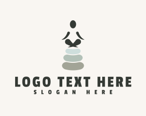 Treatment - Balance Yoga Stone logo design