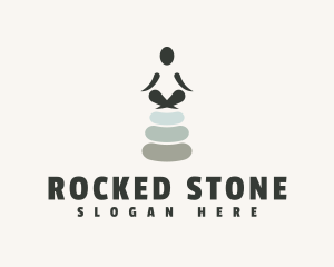 Balance Yoga Stone logo design