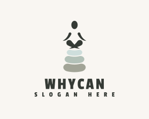 Yogi - Balance Yoga Stone logo design