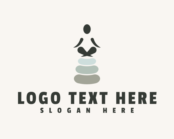 Balance - Balance Yoga Stone logo design