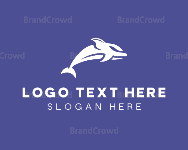 Aquatic Ocean Dolphin Logo