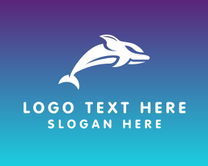 Ocean - Aquatic Ocean Dolphin logo design
