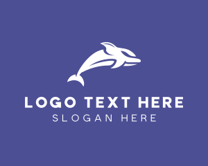 Sea Jelly - Aquatic Ocean Dolphin logo design