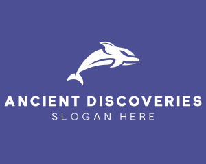 Aquatic Ocean Dolphin logo design