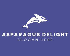 Aquatic Ocean Dolphin logo design