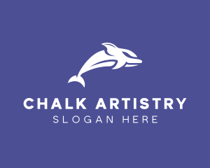 Aquatic Ocean Dolphin logo design