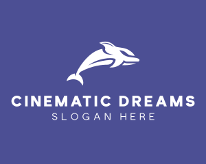 Aquatic Ocean Dolphin logo design