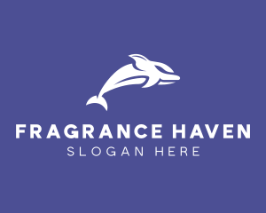 Aquatic Ocean Dolphin logo design