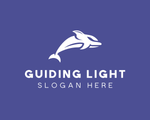 Aquatic Ocean Dolphin logo design