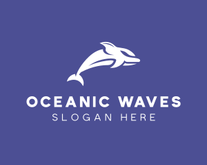 Marine Life - Aquatic Ocean Dolphin logo design