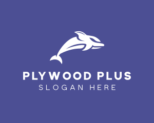 Aquatic Ocean Dolphin logo design