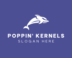 Aquatic Ocean Dolphin logo design