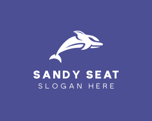 Aquatic Ocean Dolphin logo design