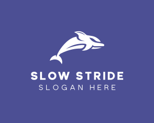 Aquatic Ocean Dolphin logo design