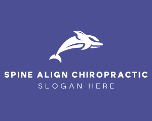 Aquatic Ocean Dolphin logo design